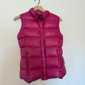 Lands' End Women's Fuchsia Puffer Vest
